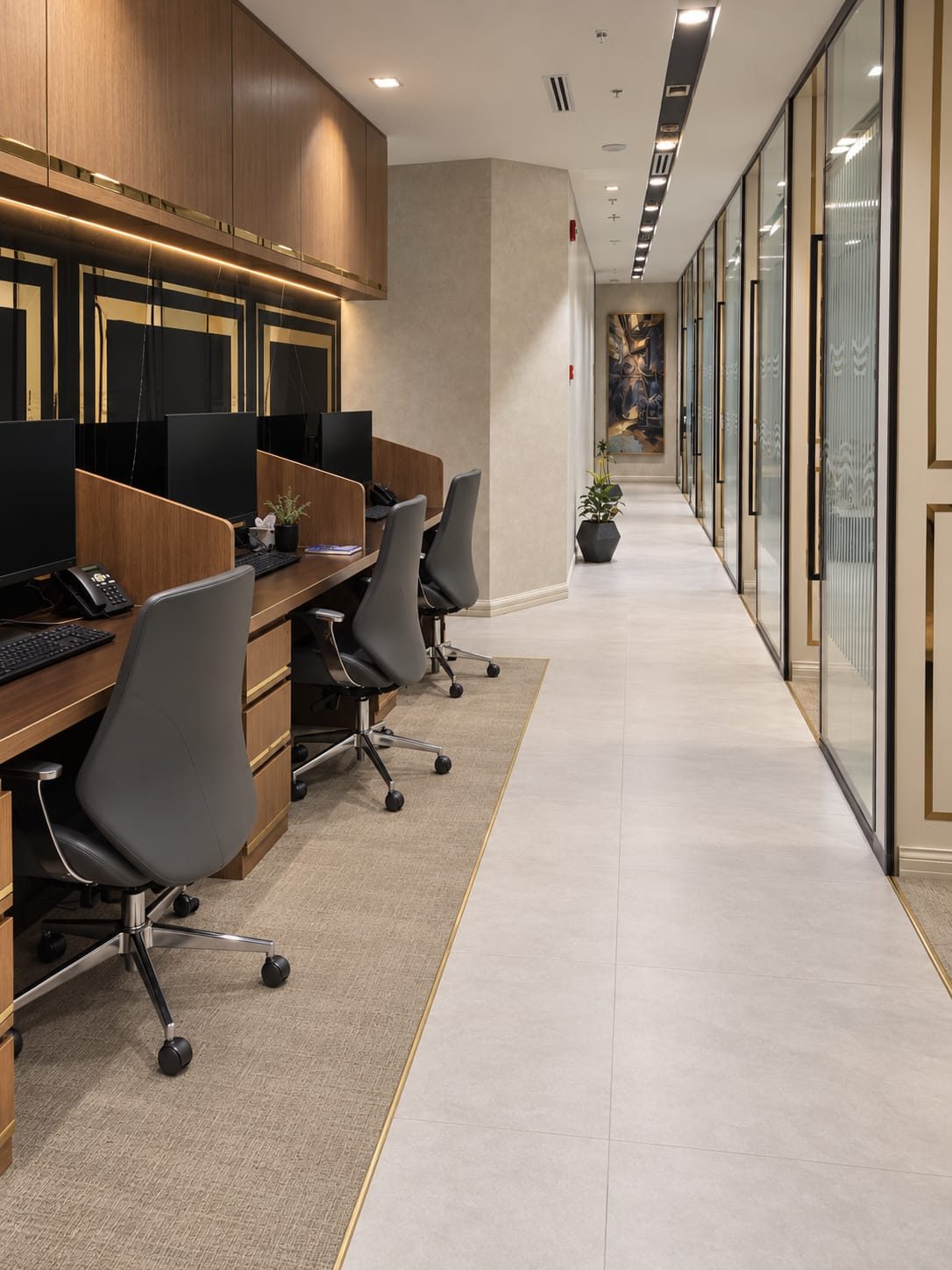 The lawyers’ office corridor