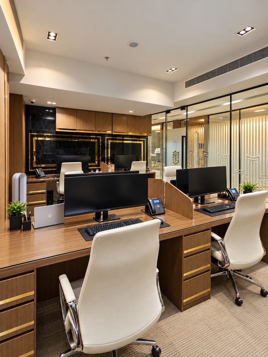 The team’s workstations