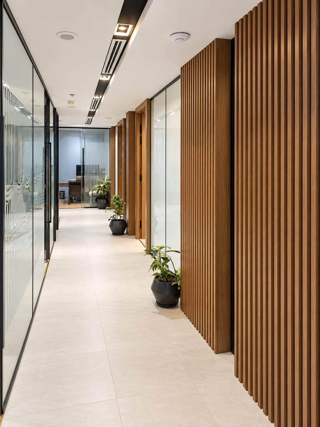 The office corridor